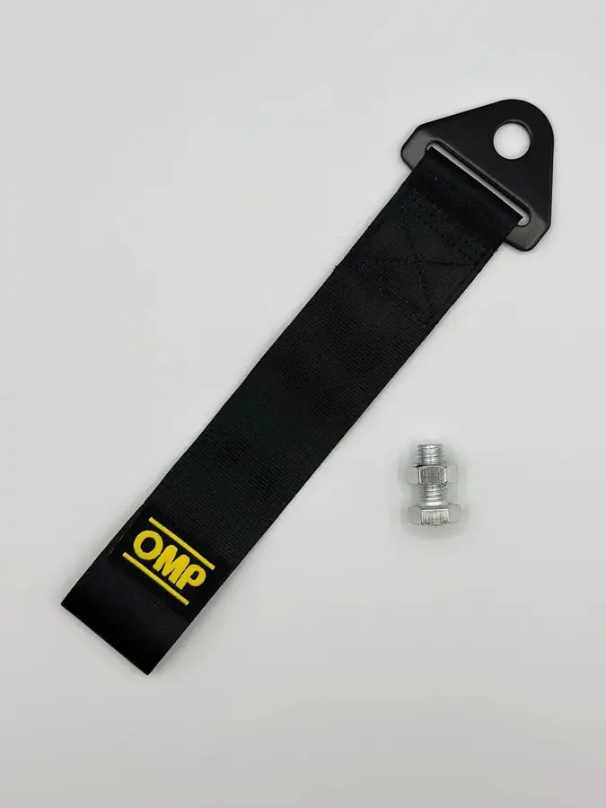 Cierre Capot OMP Piel negro
