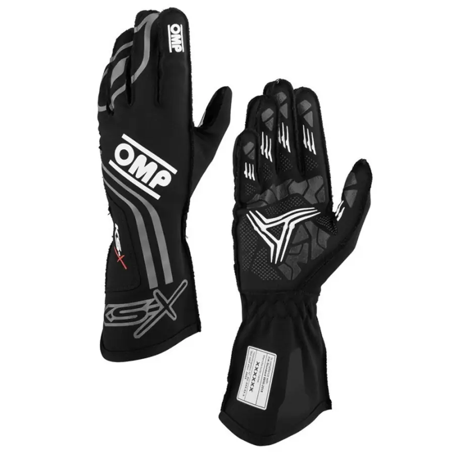 Guantes karting OMP KS-X FIA 8877-2022 negro talla 004 (Niños)