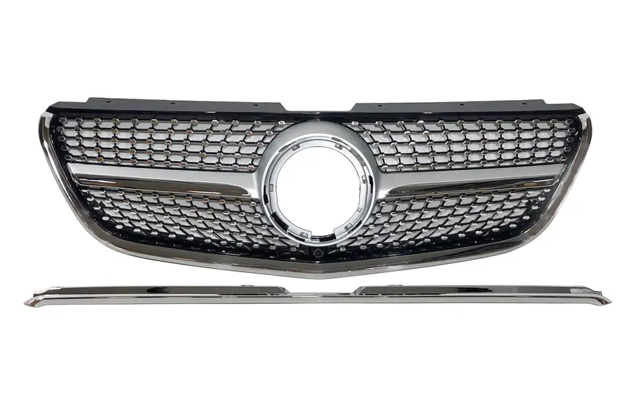 Parrilla Mercedes Vito W447 2022+ Look Diamond - Plástico ABS