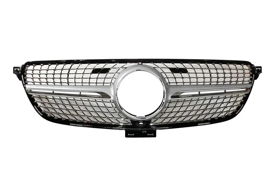 Parrilla Mercedes GLE Coupe C292 (2015-2018) GLE W166 SUV (2015-2018) Look Diamond Cámara Chromed - Plástico ABS