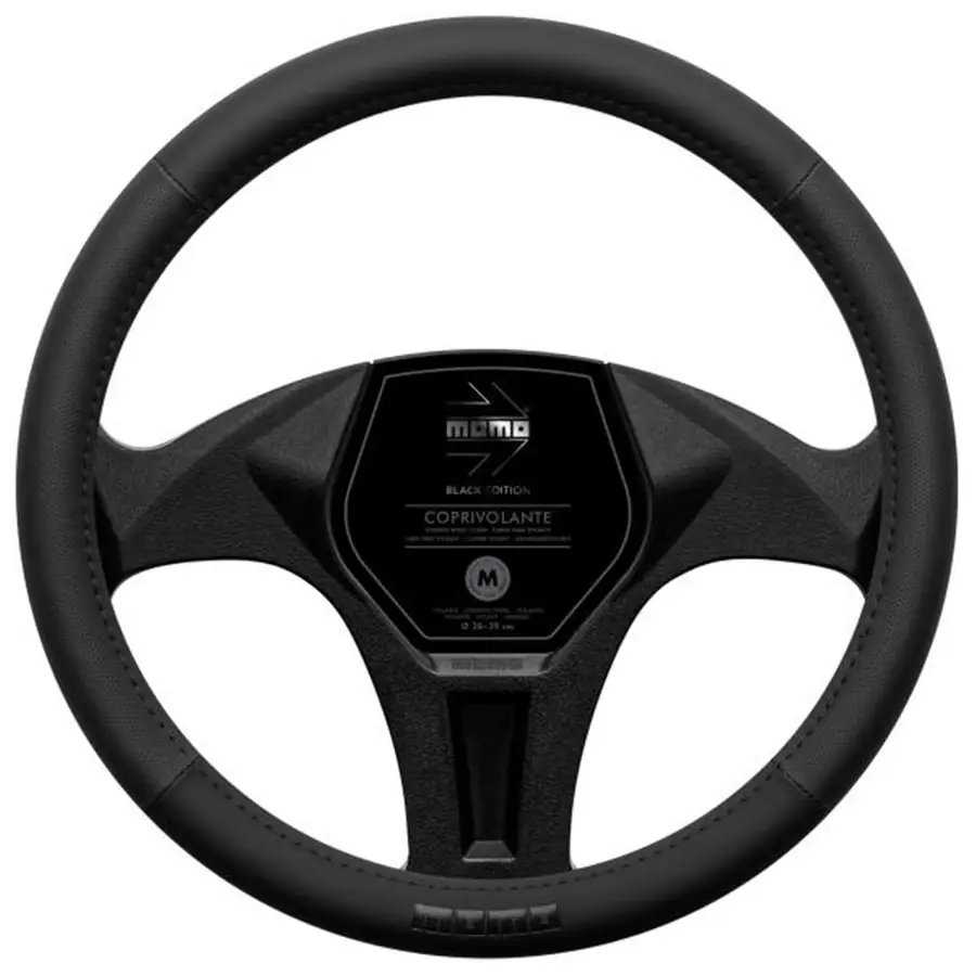 Funda de volante MOMO EASY BLK EDITION M 38-39 cm