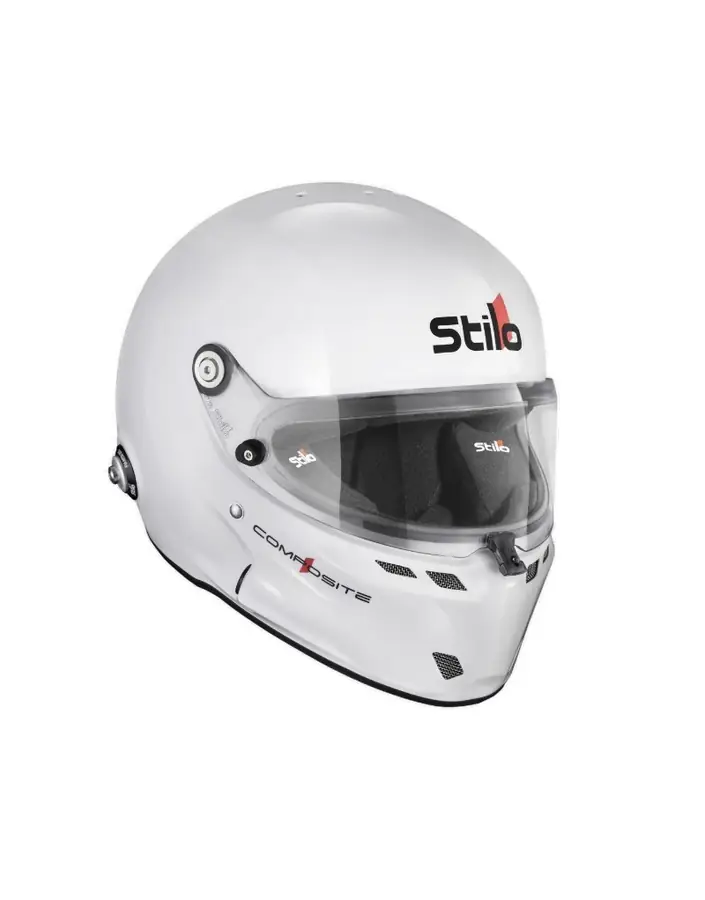 Casco circuito Stilo ST6F Turismo Composite blanco FIA 8859-24 SA2020 + HANS talla 58