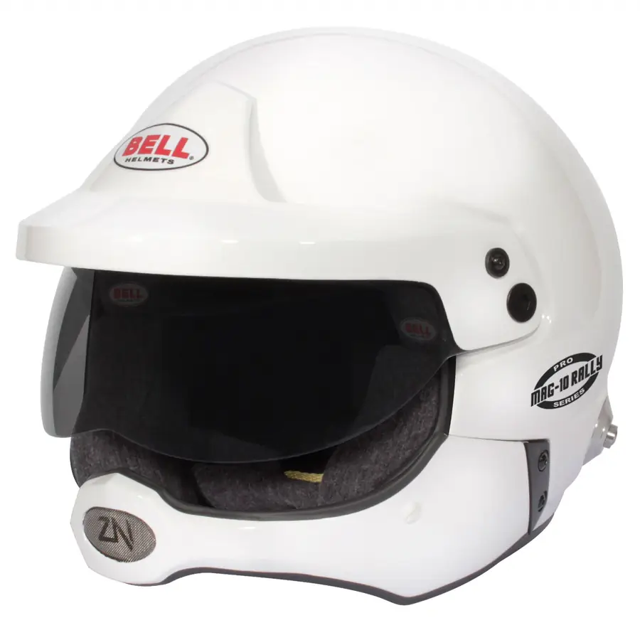Casco rally Bell MAG-10 Pro blanco (HANS) talla 58 FIA 8859/SA2020