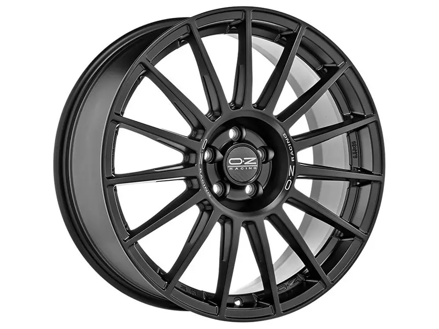 Llanta Supertur. Dakar OZ Racing Matt Black Silver Lettering 10.5x21 5x130 ET47