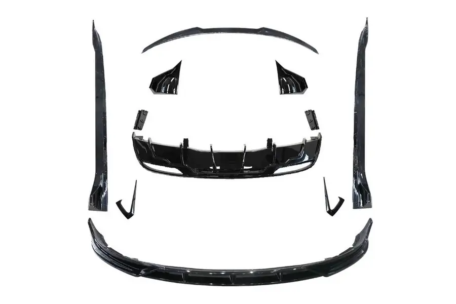 Kit de carrocería Tesla Model 3 LCI 2024+ Look Fast Negro Brillante - Fibra de Carbono