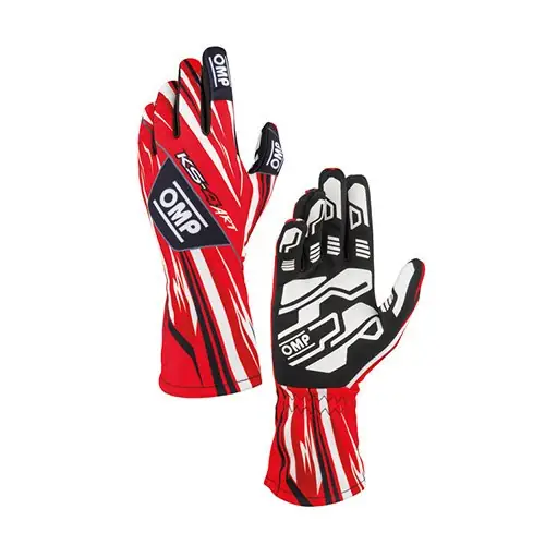 Guantes karting OMP Guantesomp karting KS-4 Art ROJOS/BLANCOS talla L
