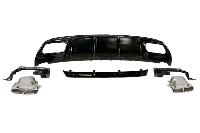 Difusor trasero Mercedes W176 2012-2018 Look AMG A45 ABS - Plástico ABS
