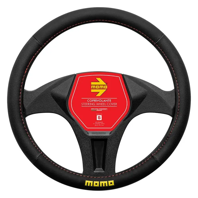 Funda De Volante MOMO Easy Universal Negro Y Rojo 38-39 cm