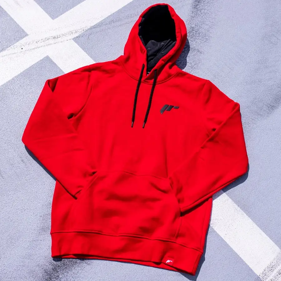 Sudadera JR Logo unisex, roja, talla XS