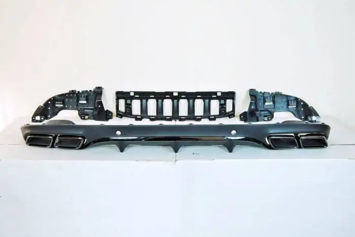 Difusor trasero Mercedes W205 2014-2018 Coupe Look AMG C63 BLACK ABS - Plástico ABS