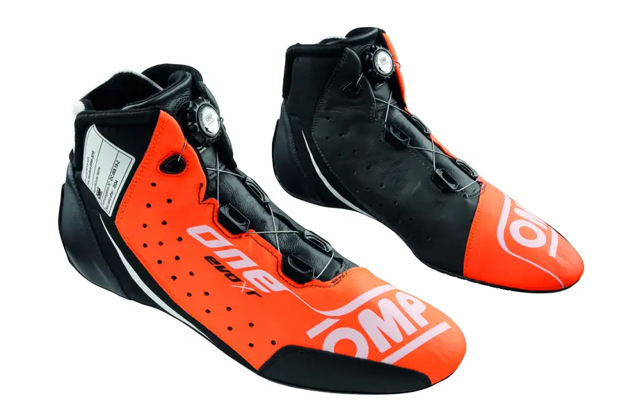 Botines racing OMP One Evo Xr FIA 8856-2018 naranja/antracita talla 42