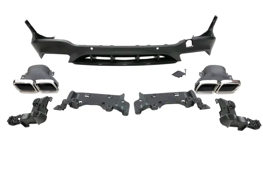 Difusor trasero Mercedes X253 2015-2019 Look AMG - Plástico ABS