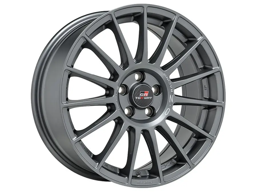 Llanta Superturismo Tgr-wrt OZ Racing Matt Graphite + Silver Lettering 7.5x17 5x114.3 ET45