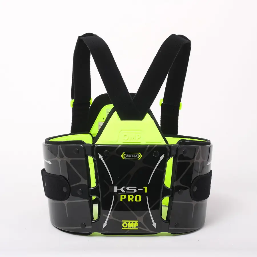 Costillar OMP KS-1 Pro negro/amarillo flúor talla M-ANCHO