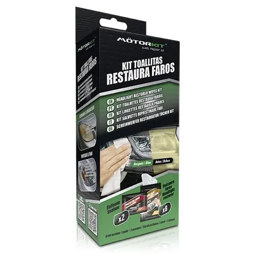 Abc Kit Toallitas Restaura Faros Motorkit Cs48