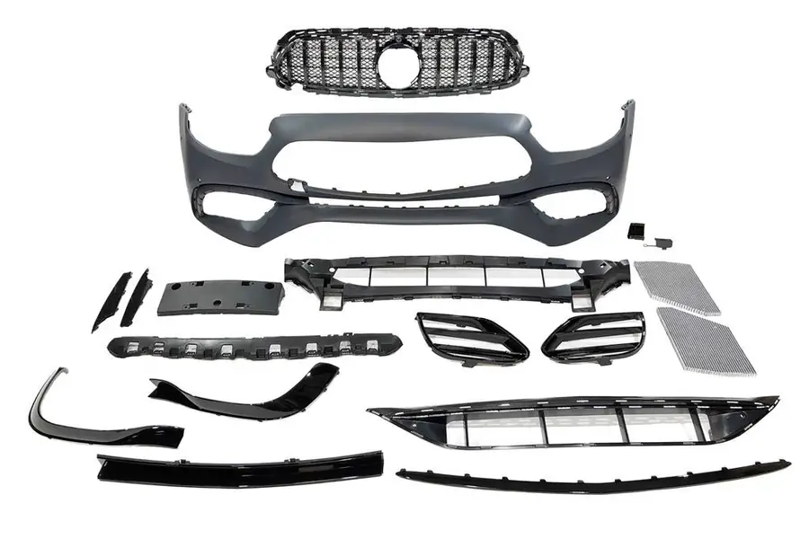 Paragolpes delantero Mercedes W213 4p 2020+ / C238 2021 look AMG E63 - Plástico ABS