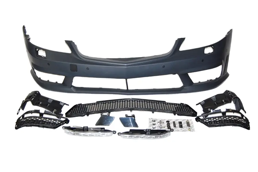 Paragolpes delantero Mercedes W221 2006-2012 Look S65 - Plástico ABS