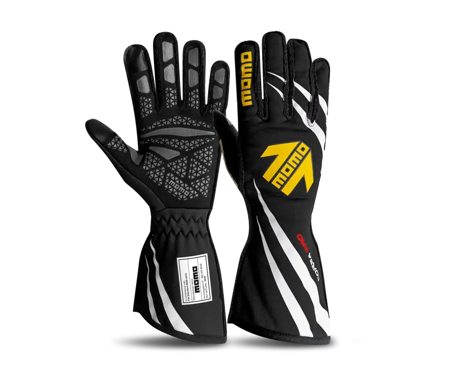 Guantes racing MOMO Corsa Pro negro talla 10