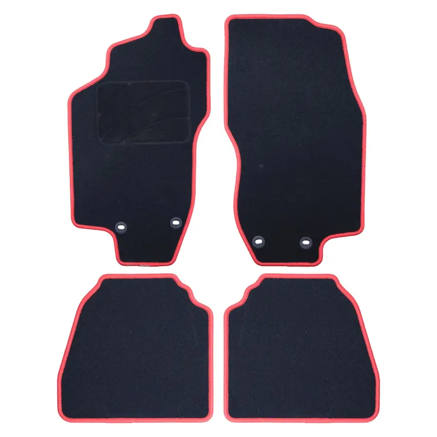 OCC Design Alfombrilla a medida LANCIA LYBRA (1999-2005) 5PZ C/P RIBETE ROJO