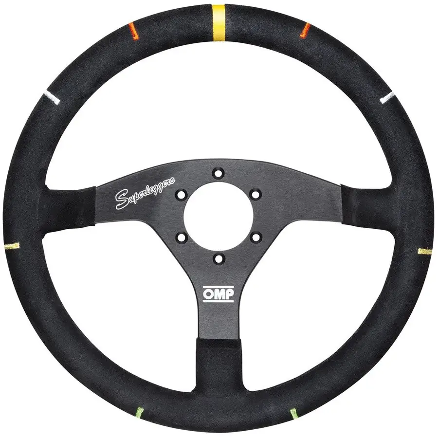 Volante racing OMP Recce Ante 350MM negro + Angulo de Giro