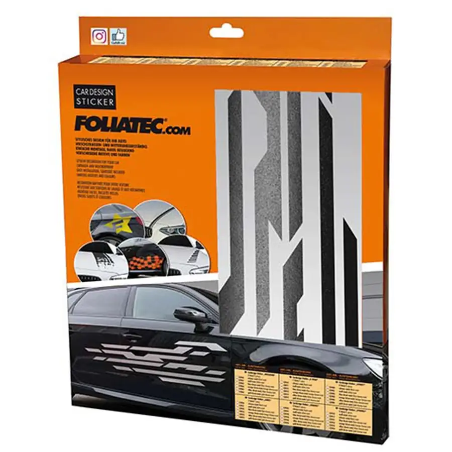 Foliatec Vinilo Decorativo Para Coche Diseño Street Negro