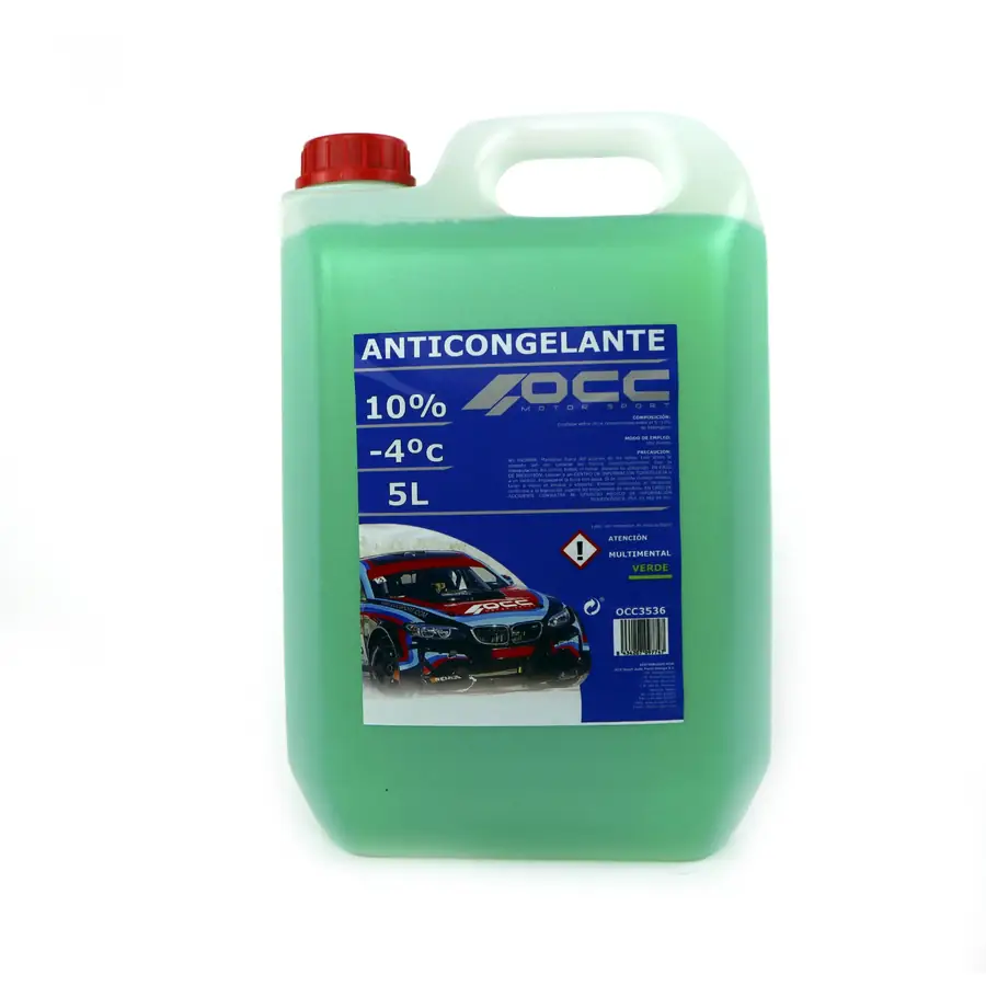 OCC Motorsport Anticongelante Verde 10% -4ºc 5 Litros