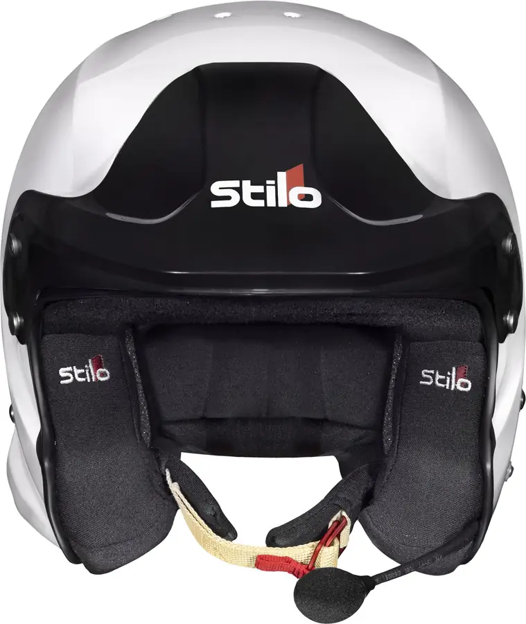 Casco Stilo Venti Trophy rally (con Clips HANS) Composite SNELL2020 FIA 8859-15 FIA blanco/INTERIOR negro 58