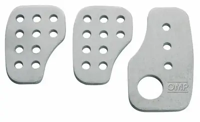OMP Set 3 Racing Pedales Plata