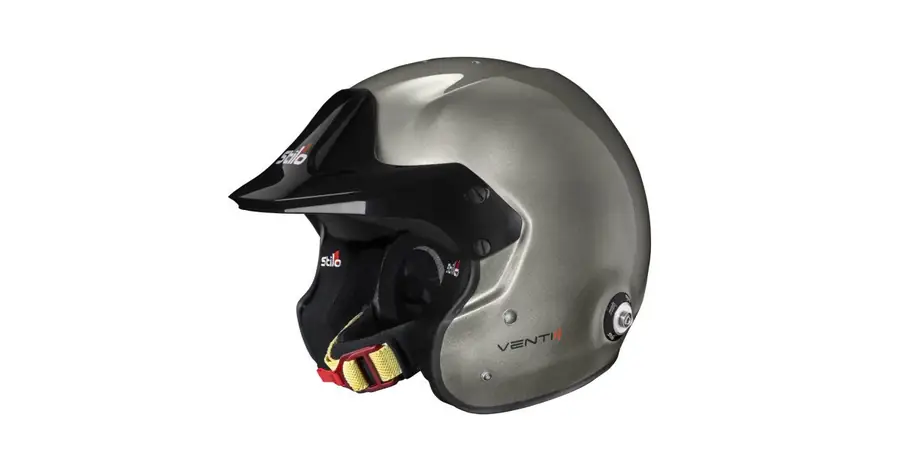 Casco rally Stilo VENTI4 Trophy titanio Composite FIA 8859-24 SA2025 HANS FIA 8858-10-TALLA 58