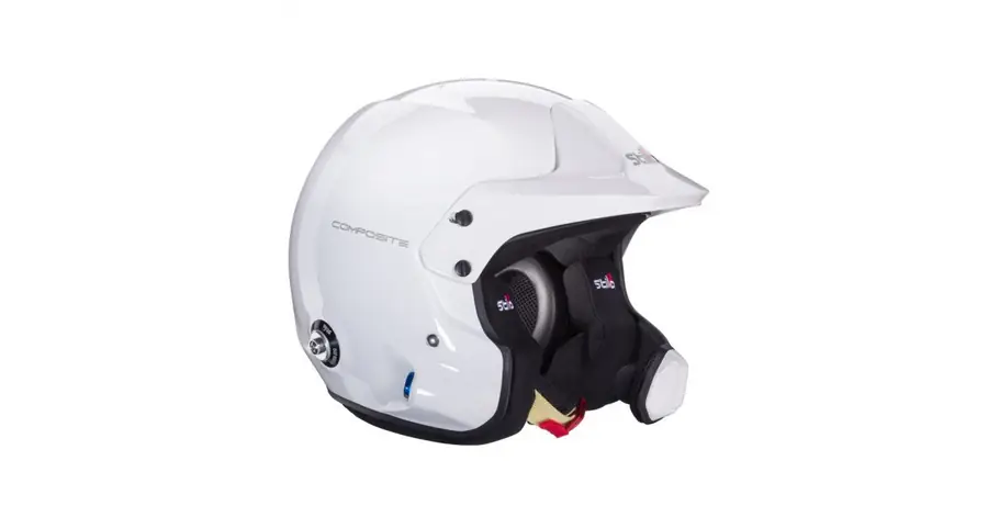 Casco rally Stilo VENTI4 Wrc Composite blanco FIA 8859-24 SA2020 + HANS talla 59