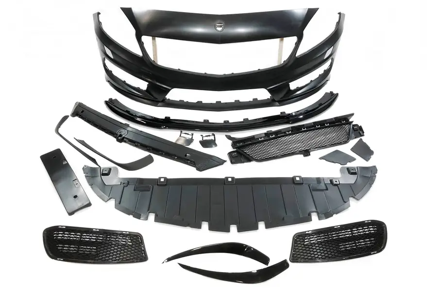 Paragolpes delantero Mercedes W176 2012-2015 A45 Look AMG - Plástico ABS