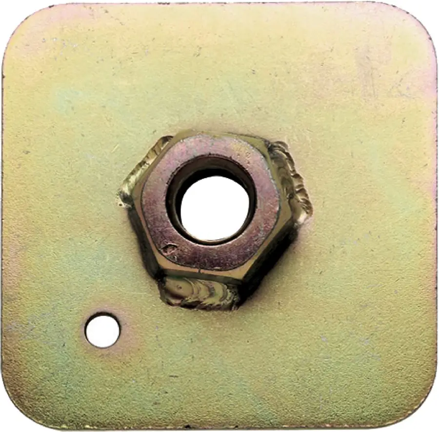 Placa Sabelt Posterior 65MMX65MM X3MM 7/16" UNF, Tuerca Soldada con Rosca 40MM