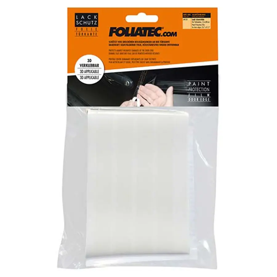 Foliatec Lámina De Protección De Pintura Para El Borde De La Puerta Transparente 4 Piezas