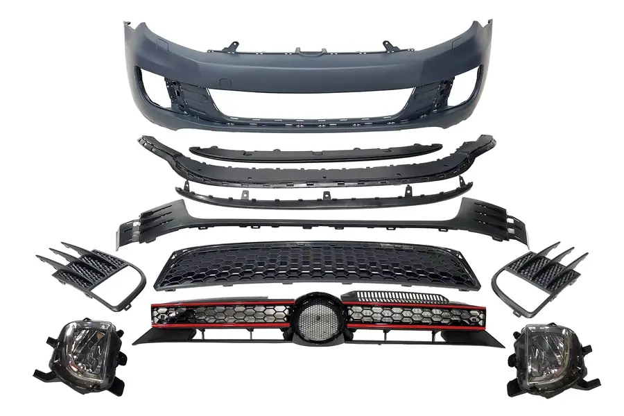 Paragolpes delantero Volkswagen Golf 6 Look GTI - Plástico ABS