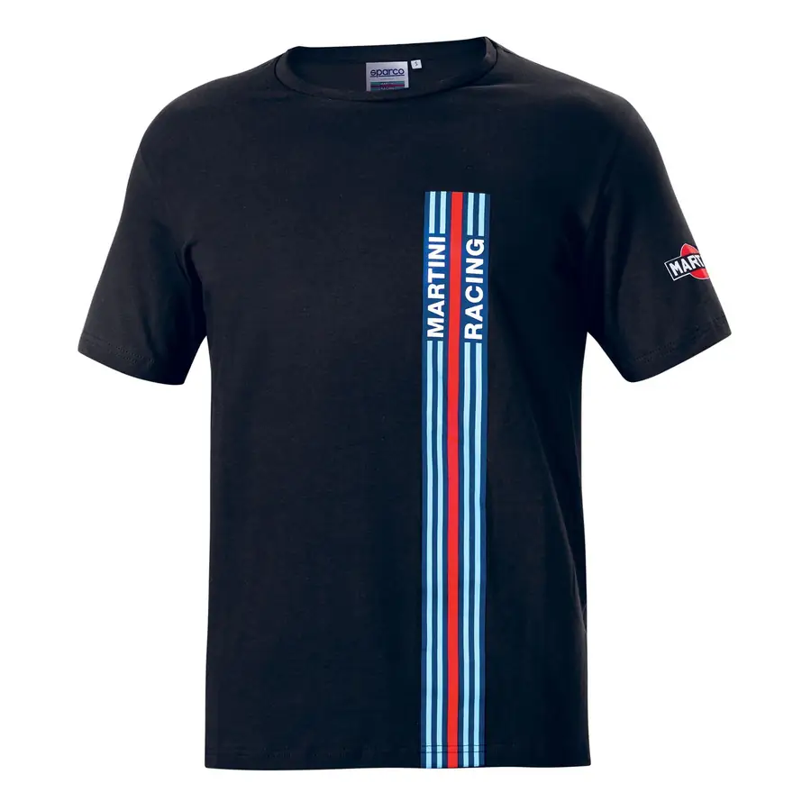 Sparco Camiseta Big Stripes Martini-R Talla M Negro