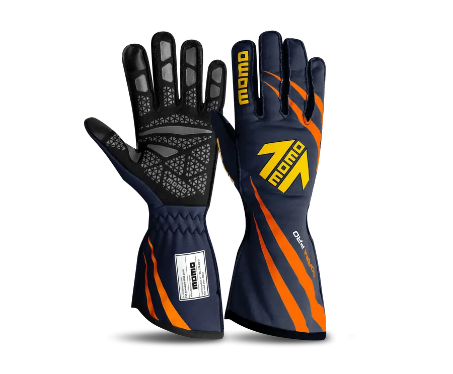 Guantes racing MOMO Corsa Pro Noche azul Marino 08