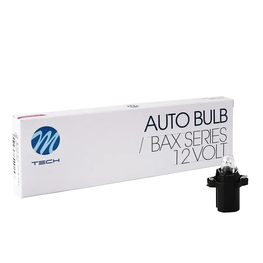 Lámpara M-Tech B8.3D 12V/1.2W Negra | 10 Uds