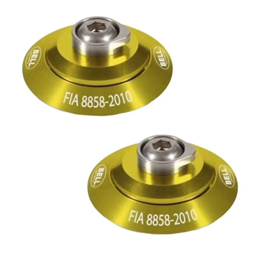 Set de Clips HANS Dorados FIA 8858-2010 - Casco Bell