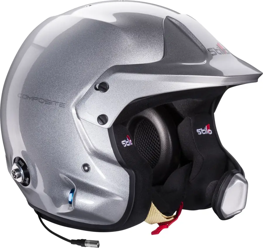 Casco Stilo Venti Wrc Turismo Composite Snell SA2020 FIA 8859-15 HANS FIA 8858-10 blanco/INTERIOR negro 55