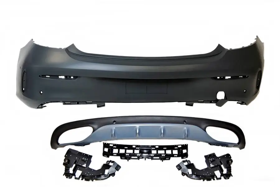 Paragolpes trasero Mercedes W205 2P 2014-2018 Look AMG - Plástico ABS