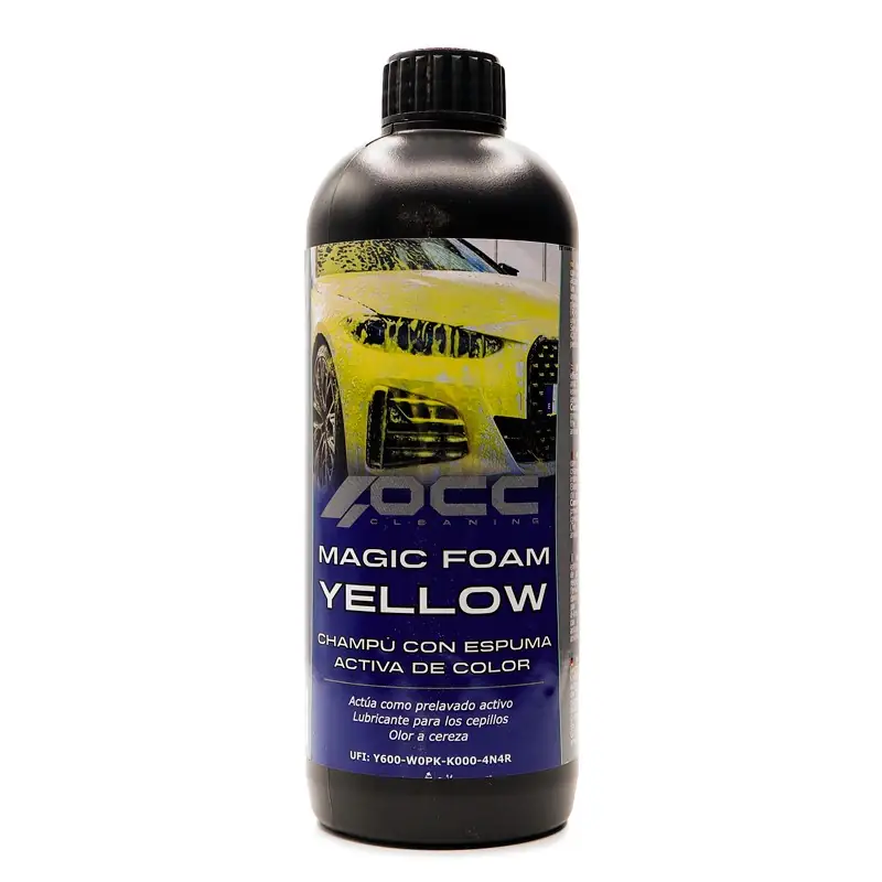 Champu Espumante Coche Magic Foam Color Amarillo 500 ml OCC Motorsport
