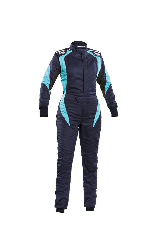 Mono racing OMP First Elle Femenino FIA 8856-2018 azul Marino/Tiffany talla 38