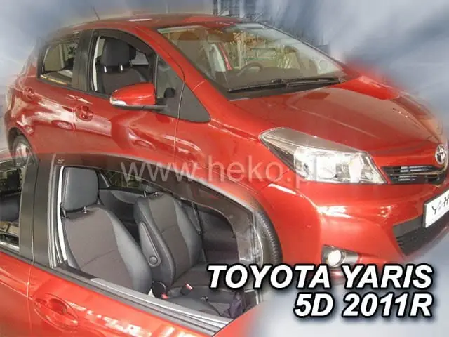 Deflectores de ventanilla Heko 29621 para Toyota Heko Yaris Iii (Xp130) 5D 2011-2020