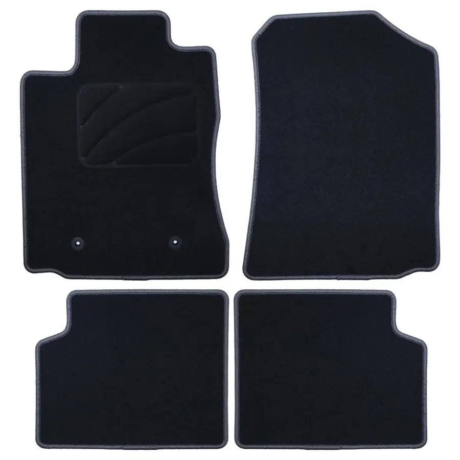 OCC Design Alfombrilla A Medida Toyota Corolla (2002-2007) 5Pz Ribete Gris Oscuro
