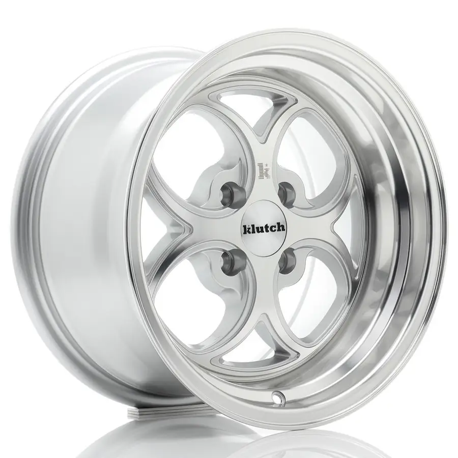 Klutch SL2 16x8 ET10 4x100 Silver Machined Face