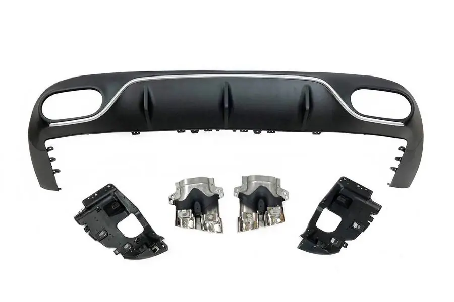 Difusor trasero Mercedes W213 COUPE C238 look E53 - Plástico ABS