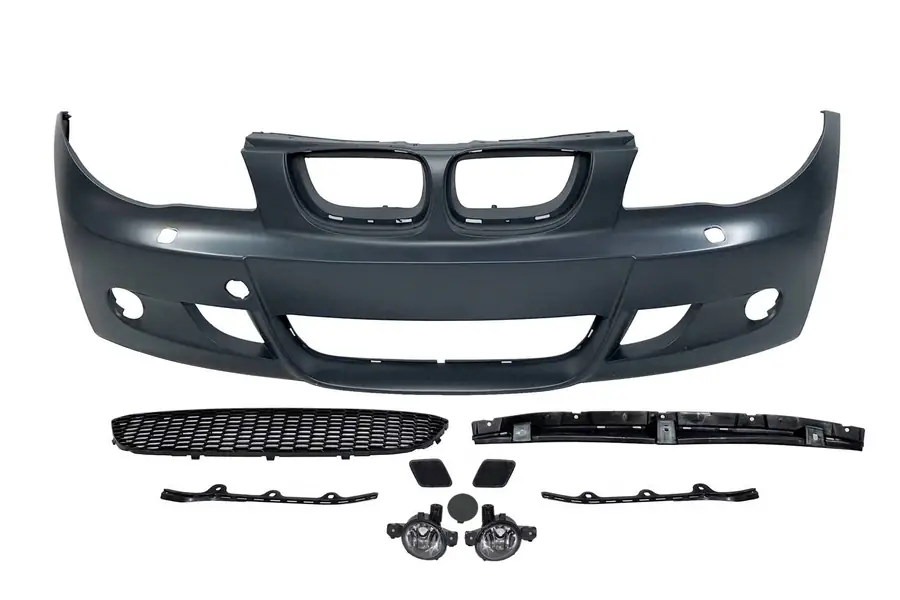 Paragolpes delantero BMW E87 / E81 / E82 / E88 Look M 2005-2011 Antinieblas - Plástico ABS