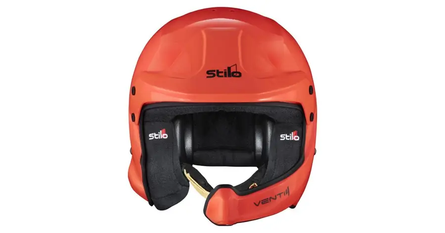 Casco rally Stilo VENTI4 Wrc Offshore Composite naranja FIA 8859-24 SA2025 talla 58
