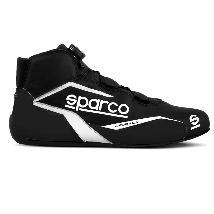 Botines karting Sparco K-FORMULA talla 36 negro/blanco