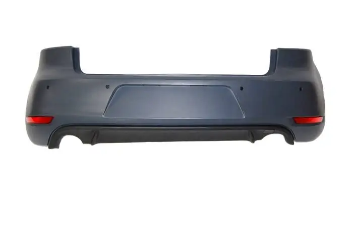 Paragolpes trasero Volkswagen Golf 6 Look GTI 2 Salidas ABS - Plástico ABS